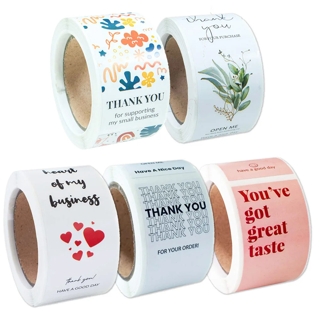 

50pcs Rectangular Cute Creative Label Stickers for Holiday Gift Packaging Decorative Small Business