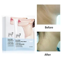 10pcs goat milk hexapeptide neck mask collagen hydrating whitening neck patch hyaluronic acid anti wrinkle aging neck firm care