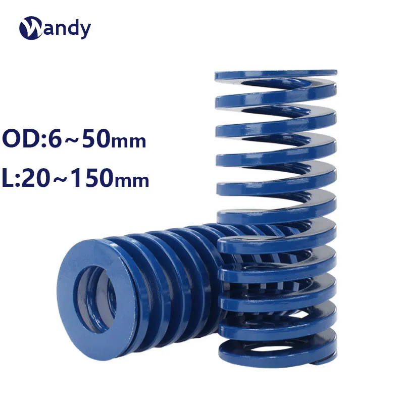 

Die Mold Springs Blue Compression Spring Light Load Spiral Stamping Compression Mould Alloy Steel Spring OD 6-50mm Leng 20~150mm