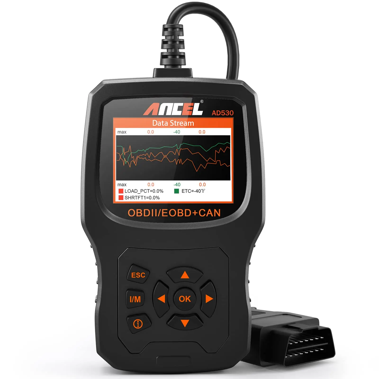 

Автомобильный OBD2 сканер ANCEL AD530, считыватель кодов автомобиля, диагностический сканер с улучшенным разрешением кода и улучшенным графическ...