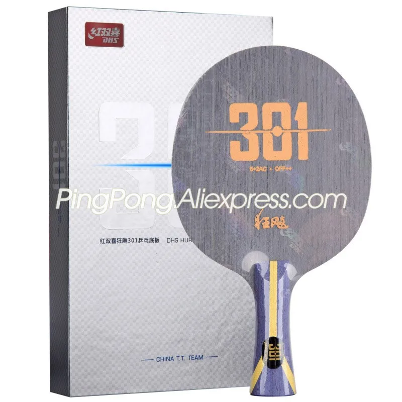 Original DHS Hurricane 301 Table Tennis Blade Racket H301 ALC Carbon Ping Pong Bat Paddle | Rackets