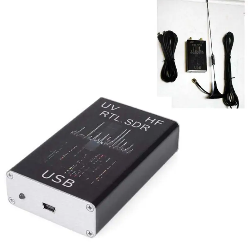 

100 кГц-1,7 ГГц полный диапазон UV HF RTL-SDR USB тюнер приемник/R820T + 8232 Любительское радио
