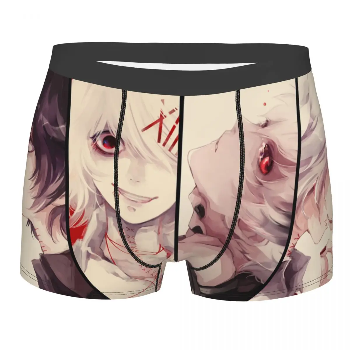 

Men Suzuya Juuzou Kaneki Ken Boxer Briefs Shorts Panties Soft Underwear Tokyo Ghoul Anime Male Funny Plus Size Underpants