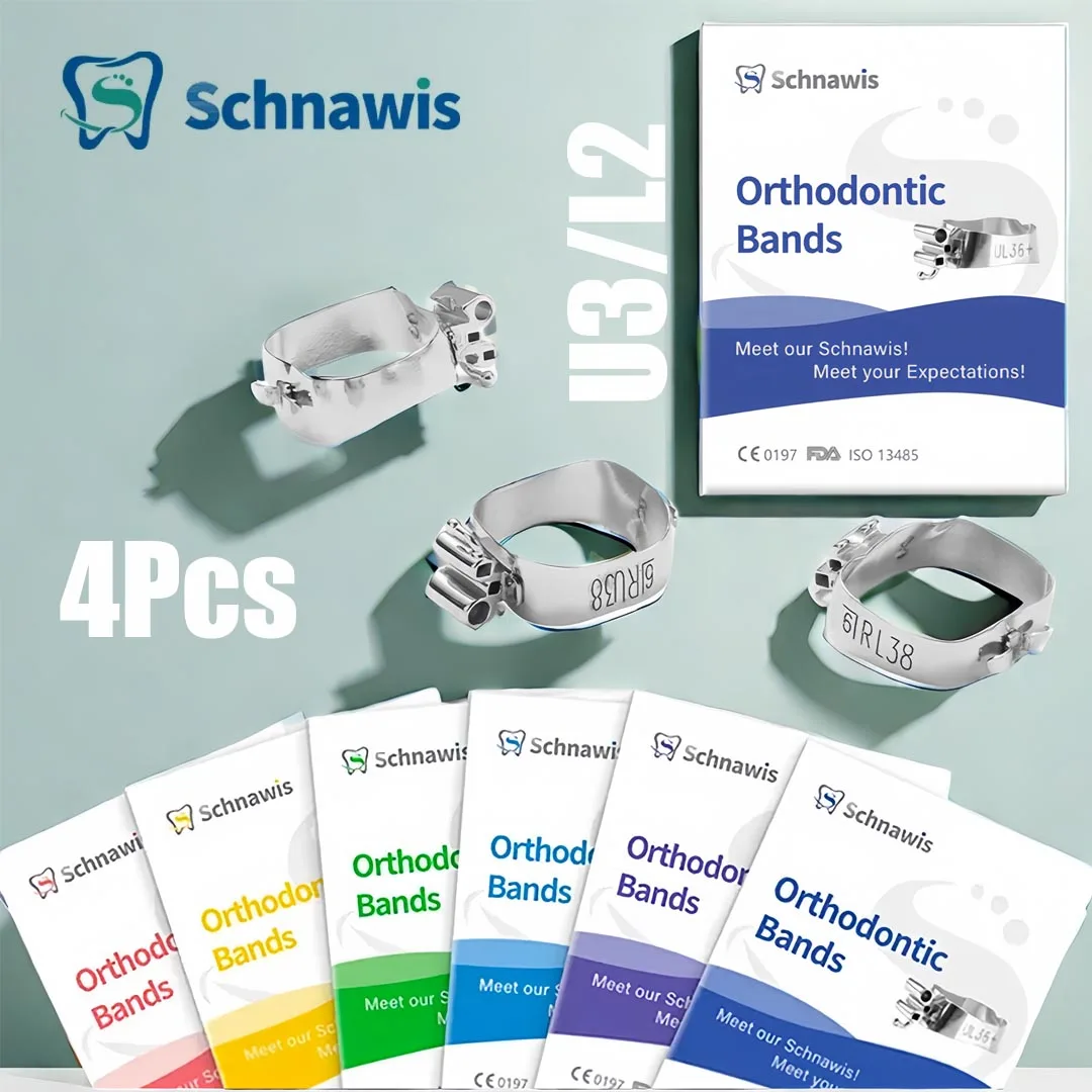 Стоматологические Ортодонтические полосы U3/L2 4 шт. 1-я молярная полоса