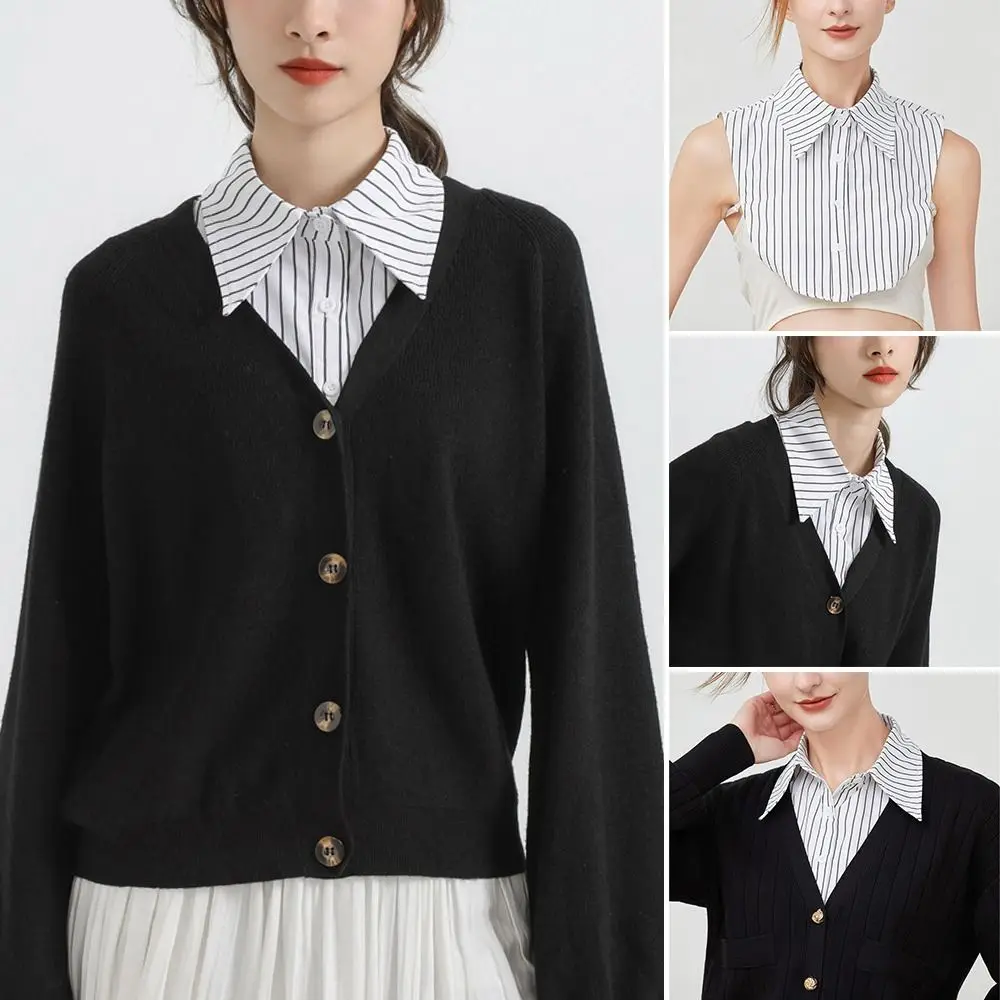 

New Lapel Fake Collar Vintage Detachable Shirt Collar for Women Blouse Sweater False Collar Lapel Top Neckwear Ties Fashion