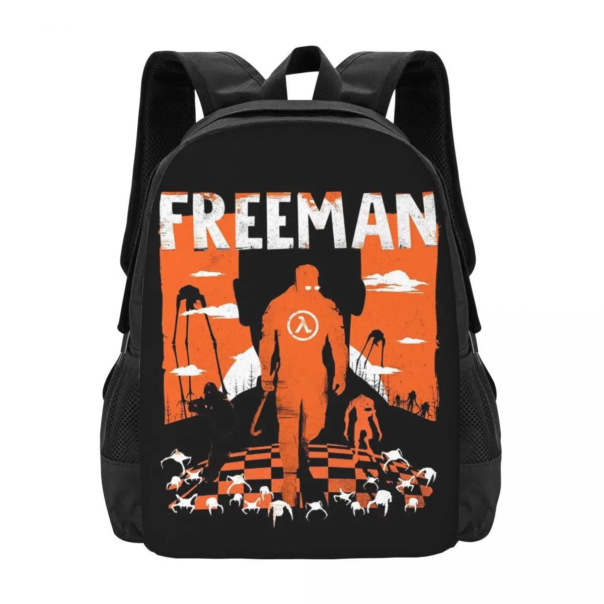 Фото Рюкзак The Freeman - Half Life, горячая распродажа, вместительный рюкзак для детей, школьная сумка, сумки через плечо для мужчин и женщин №1