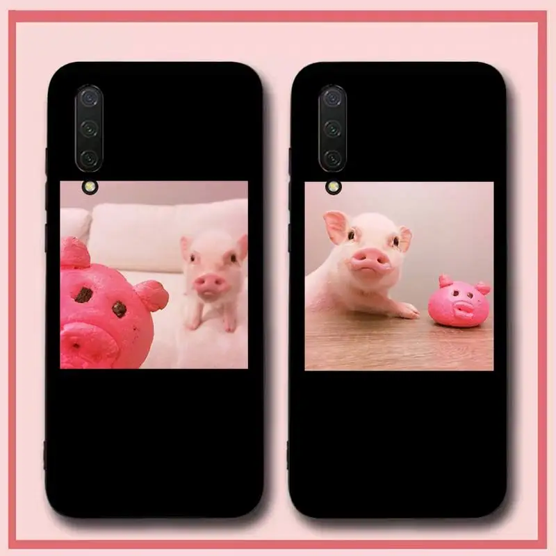 

Pink Pet Pig Phone Case for Xiaomi mi 5 6 8 9 10 lite pro SE Mix 2s 3 F1 Max2 3