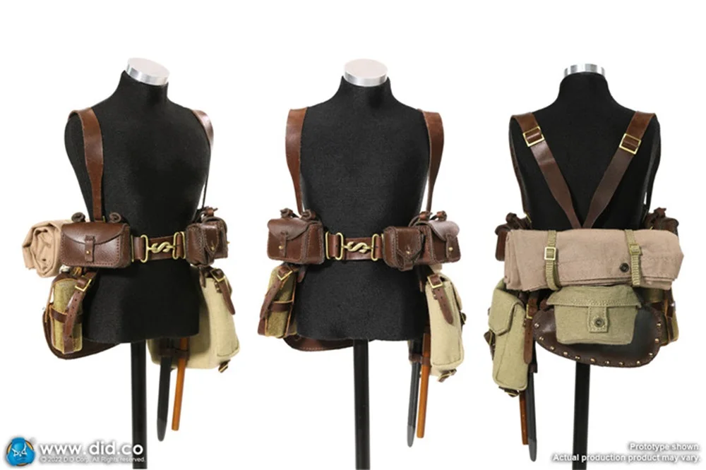 

1/6 DID B11013 WWI Military The British Infantry Soldier Tom Waist Duty Belt Bags Accessories Fit 12" Doll Figure Collect