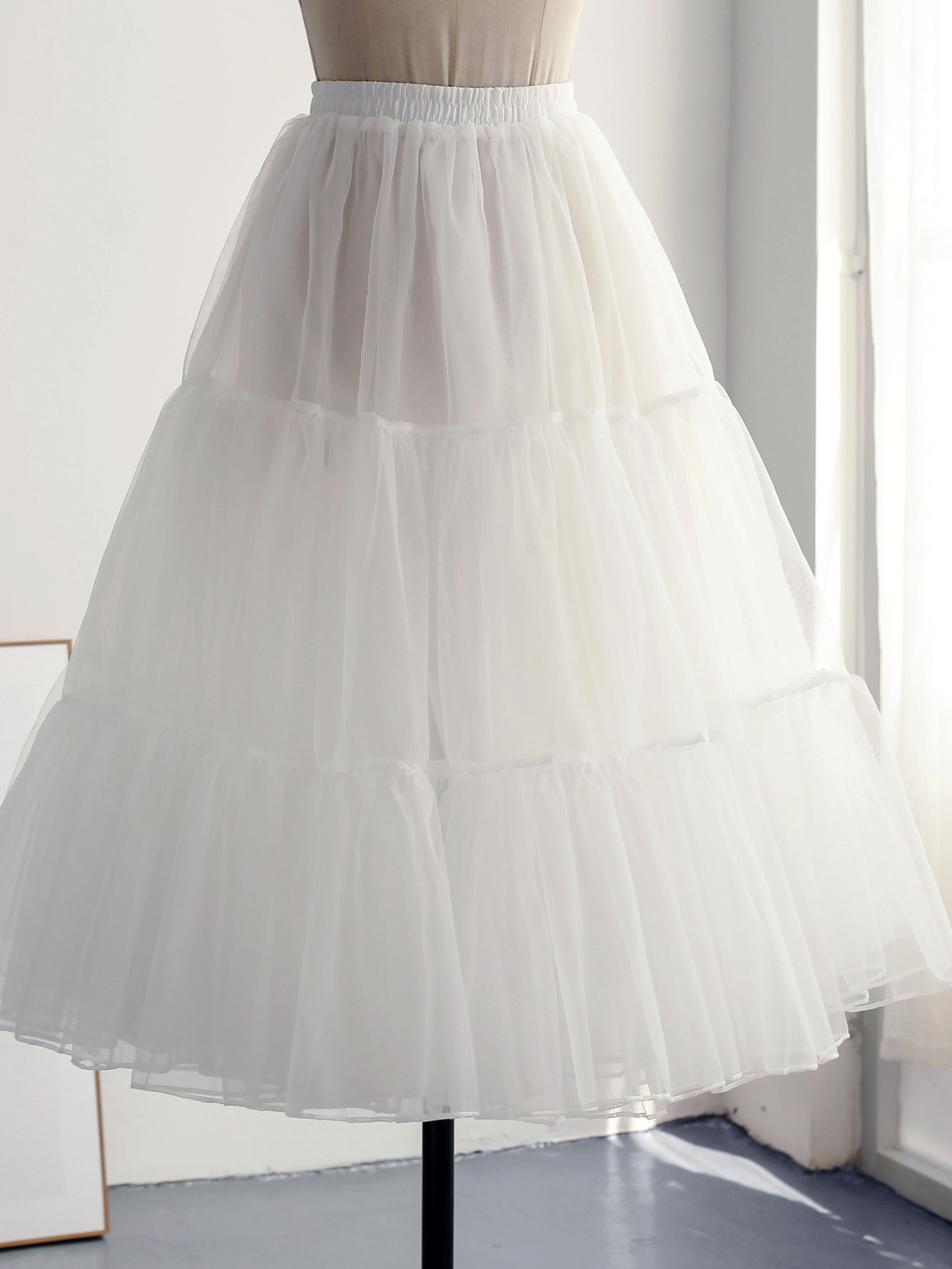 Lolita Crinoline Violence Soft Veil Support Daily Carmen Boneless 75cm Mid-Length Half-Length Slip Dress