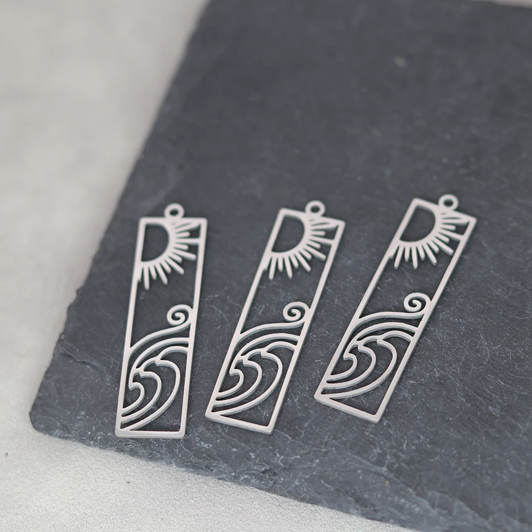 

3 шт., прямоугольные подвески-подвески из нержавеющей стали