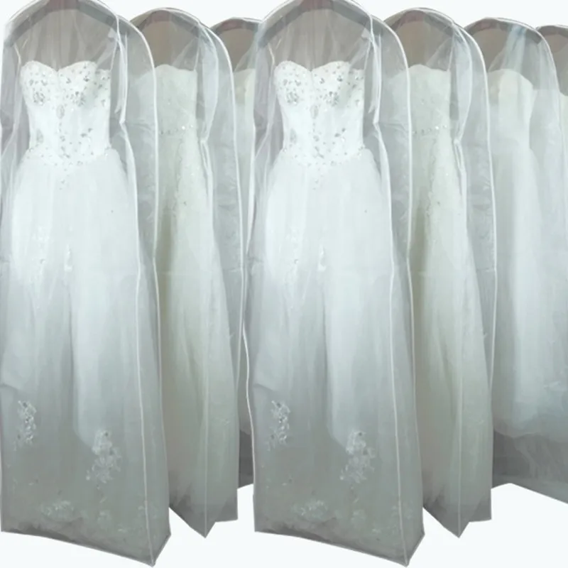 

6 Pack Dress Protective Cover for Clothes Reusable Dustproof Mesh Dustcover for Home Party Wedding Dress Storage Bag Organizer