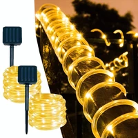 led solar garland tube rope lights christmas tree decorations christmas lights christmas decorations for home 2022 new year 2023