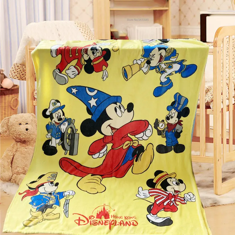 Disney Cartoon Magic Miceky Mouse Blanket Printed Soft Boy Baby Coral Fleece Thick Warm Sofa Bed Sheets Halloween Christmas