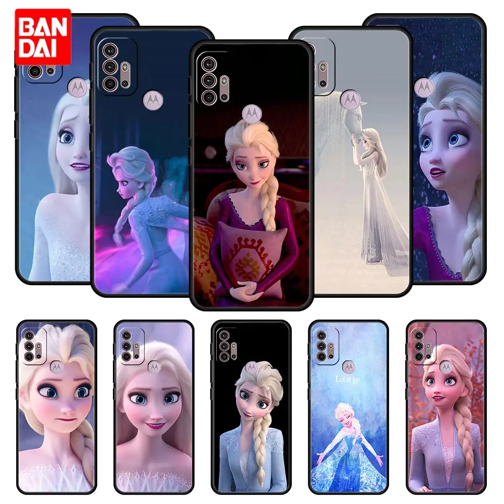 

Cover Case for Motorola Moto G30 G50 G60 G8 G9 G200 G31 G60s Power Plus Play Lite Soft Fashion Style Disney Queen Elsa Frozen