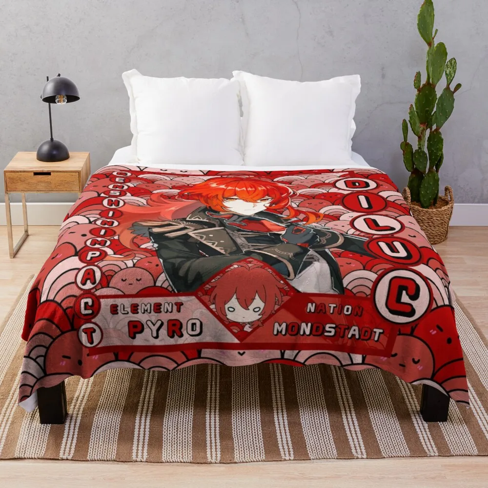 

Ударно-разбавленное мягкое одеяло Genshin, одеяло большого размера