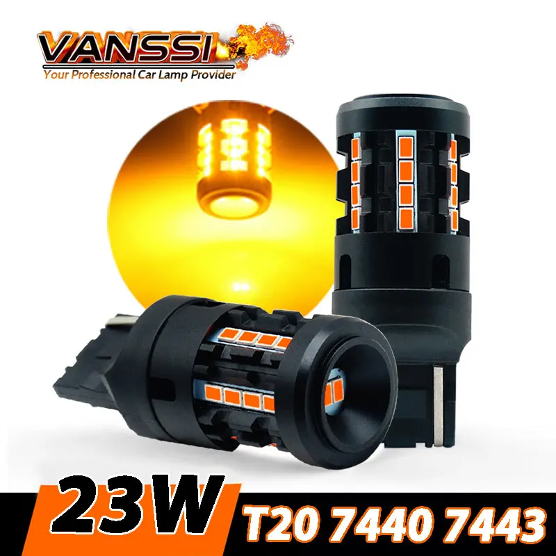 Amber Yellow 7444na 7442nak Super Bright Wy21w W21/5w Canbus