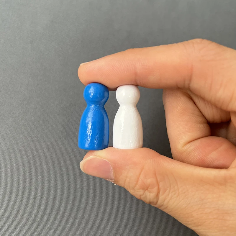 100 шт. деревянные Meeples шахматные жетоны 10 цветов компоненты настольной игры