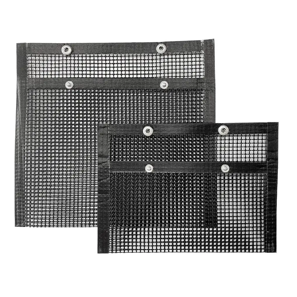 

BBQ Mesh Grill Bag Nonstick Heat-Resistant Barbecue Pouch Reusable Washable Grill Mesh Bag Outdoor Grilling Accessories