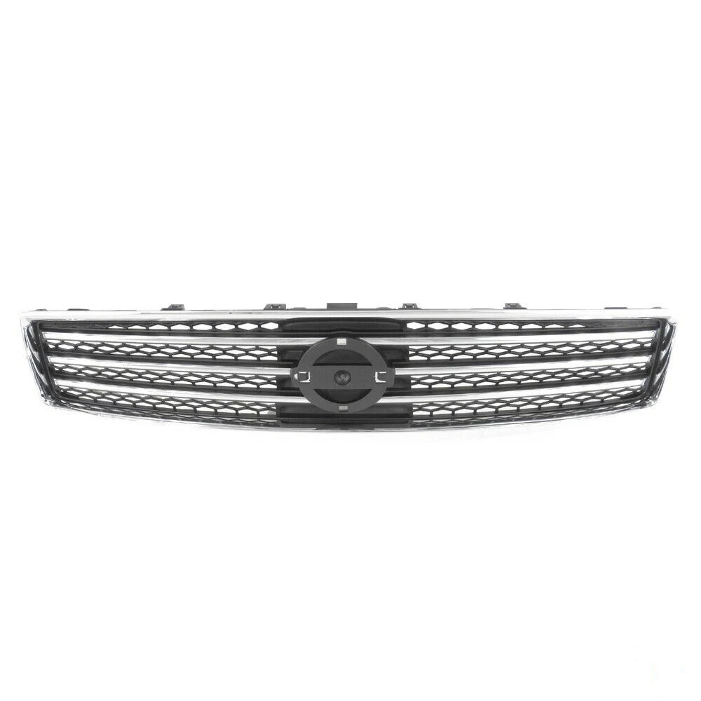 

Chrome Grille Shell Surrond with Dark Gray Insert For Nissan 09-11 Maxima Sedan