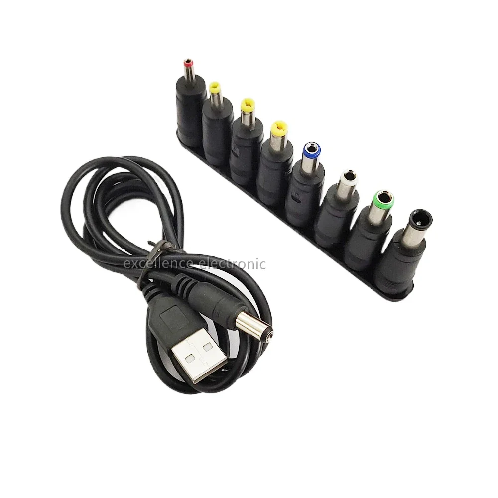 

5,5x2,1 мм 5 В 9 В 12 В USB-кабель повышающий преобразователь повышающий шнур 8 шт. разъемы адаптер для Wi-Fi 12 В маршрутизатор модем вентилятор Powerbank