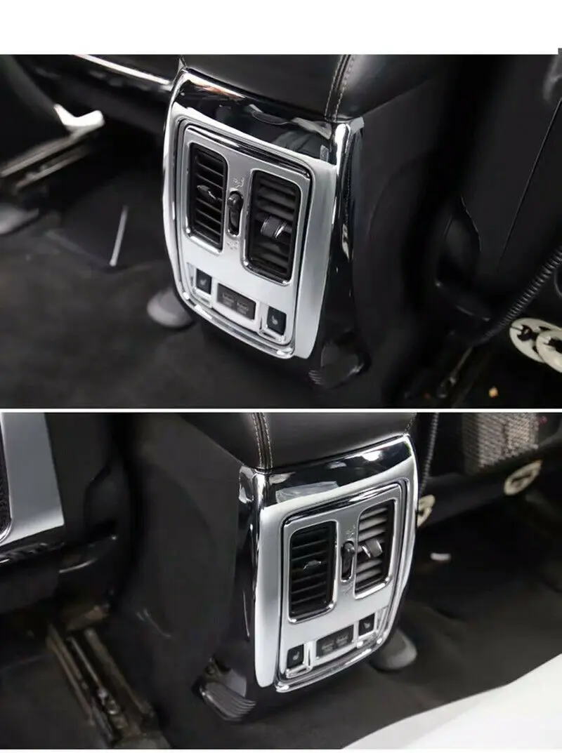 

for Jeep Grand Cherokee 2011 - 2021 Chrome Rear Seat Air Vent Outlet Cover 2pcs