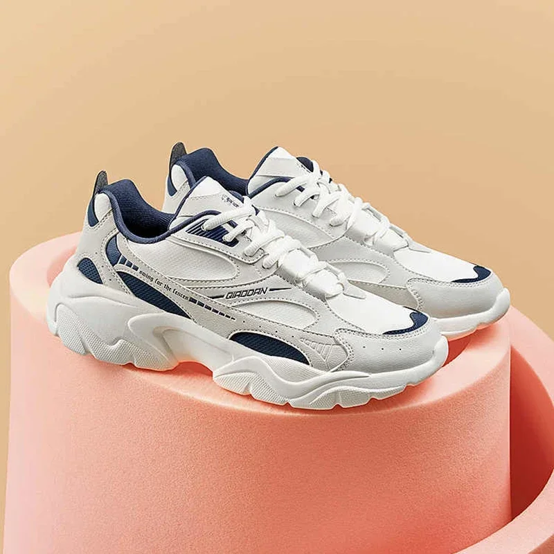 QIAODAN Daddy Shoes мужская осенняя новинка 2024 кожаная непромокаемая легкая повседневная