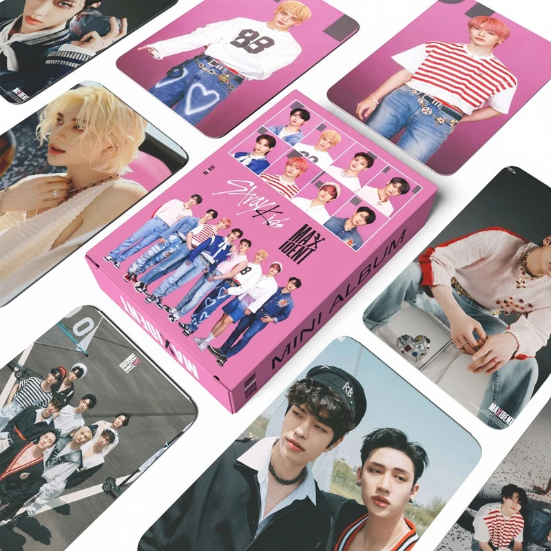 

55PCS/Set Kpop STRAY KIDS New Album MAXIDENT Collection Postcards Photocards HD Printed LOMO Cards For Fans Collection Gift