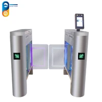 pedestrian passing swing turnstile barrier with face recognition