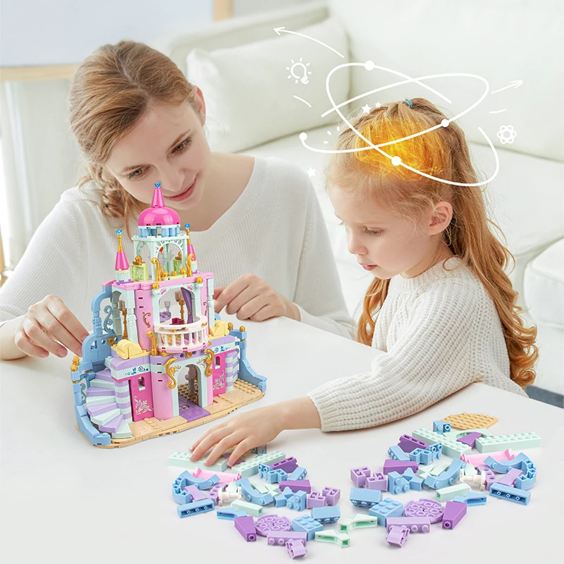 Городской Классический красный старинный трактор технический конструктор