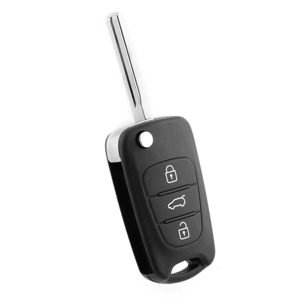 

Car Key Shell Replacement 3 Buttons Flip Remote Key Case Blank Cover For Kia SORENTO SPORTAGE CERATO RIO Uncut Blade