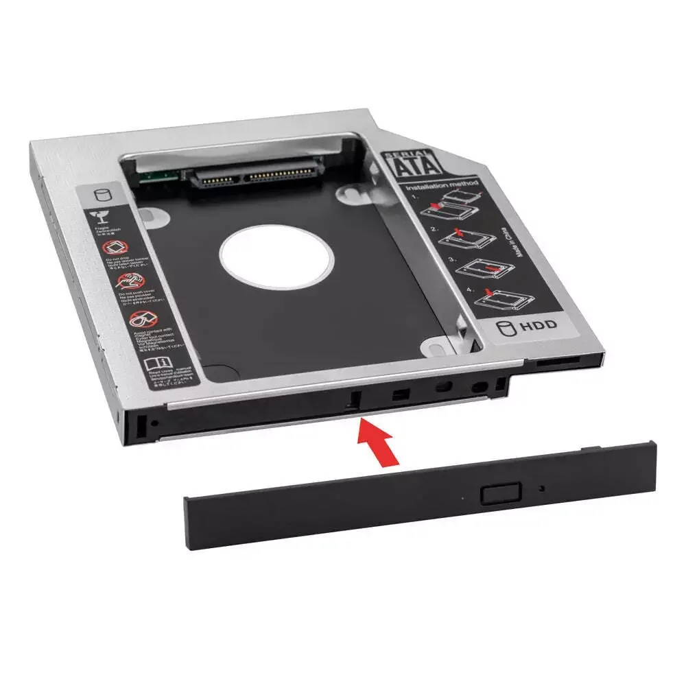 Фото Второй SATA HDD SSD Жесткий диск Оптическая рамка Caddy для Acer 5745PG 5750G 5755 5714G 5738Z 5740G 5742Z 5251 5349 5560 5541G 5552G №1