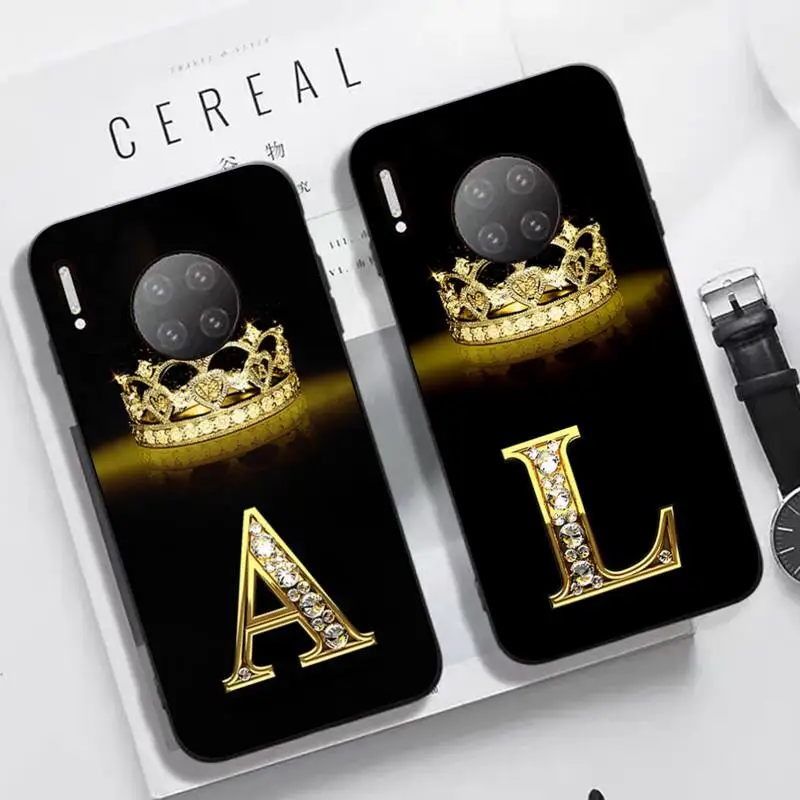

Diamond Crown Letter Phone Case For Huawei Nova 3I 3E mate20lite 20Pro 10lite Luxury funda case