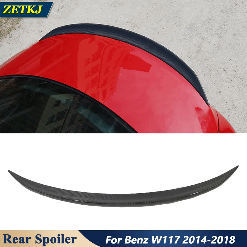 

W117 Real Carbon Fiber and FRP Back Trunk Rear Spoiler Wing For BENZ W117 Cla200 Cla220 Cla260 2014-2018 Exterior Decoration