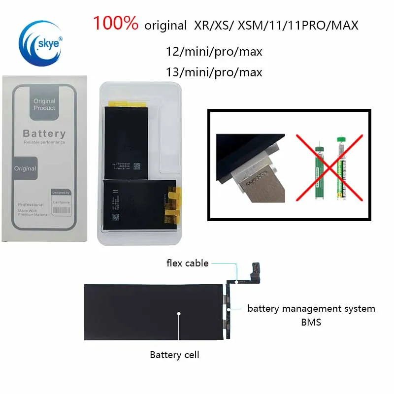 

Литий-ионный аккумулятор для Iphone X-13Pro Max, литий-ионный аккумулятор для ремонта