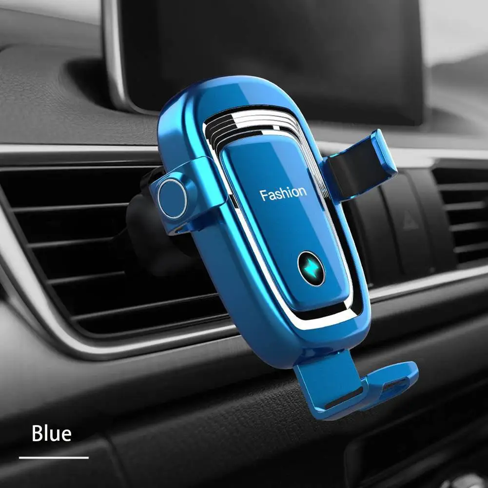 

S19 15w Car Wireless Charger Gravity Induction Bracket Mobile Phone Holder Fast Charging Air Vent Mount Stand Car Accessories