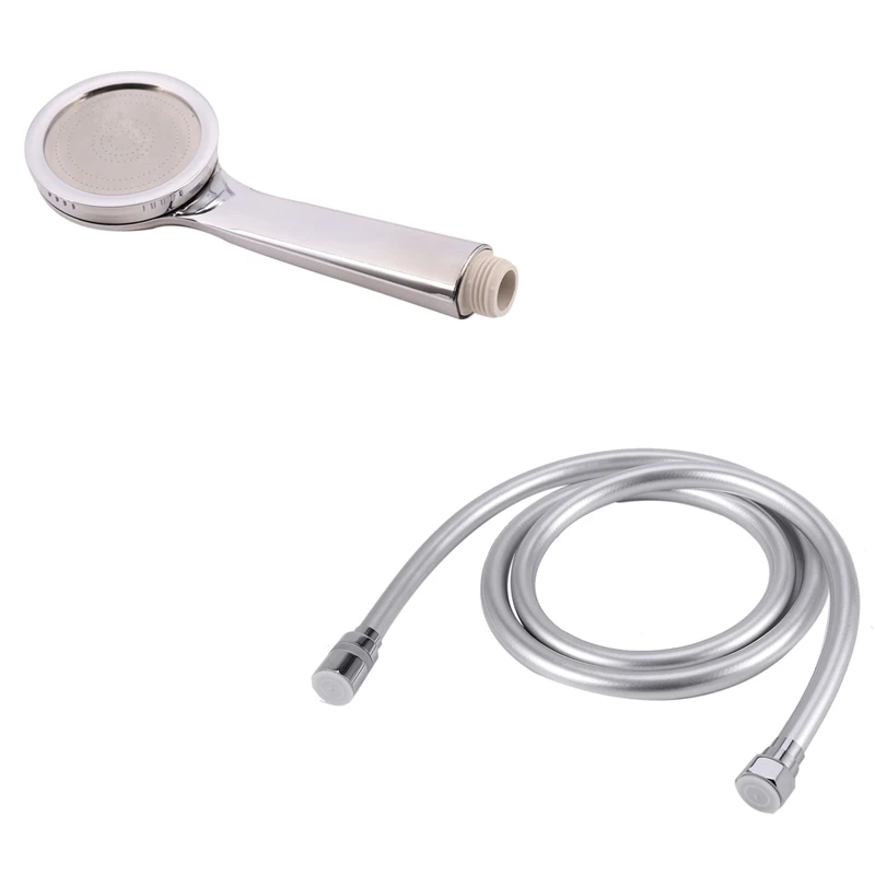 

Handheld Shower Head Bathroom High Turbo Pressure Energy & For Bath Handheld Shower Head Flexible Shower Hose-1.5M