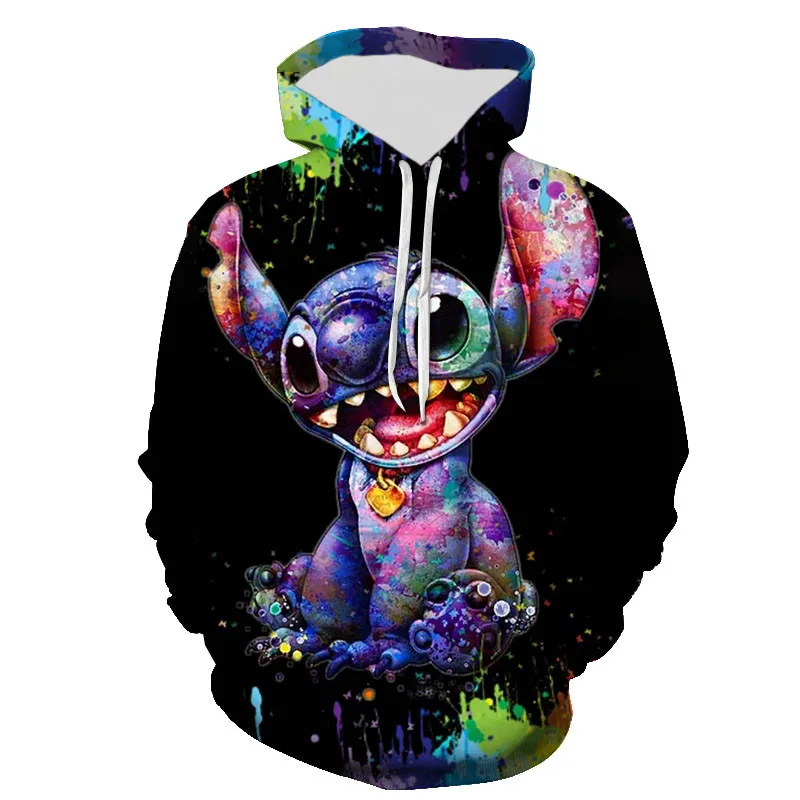

2021 New Casual Stitch Sweatshirts 3D Printed Men Women Children Hoodies Long Sleeve Pullover Streetwear Boy Girl Kids Jacke