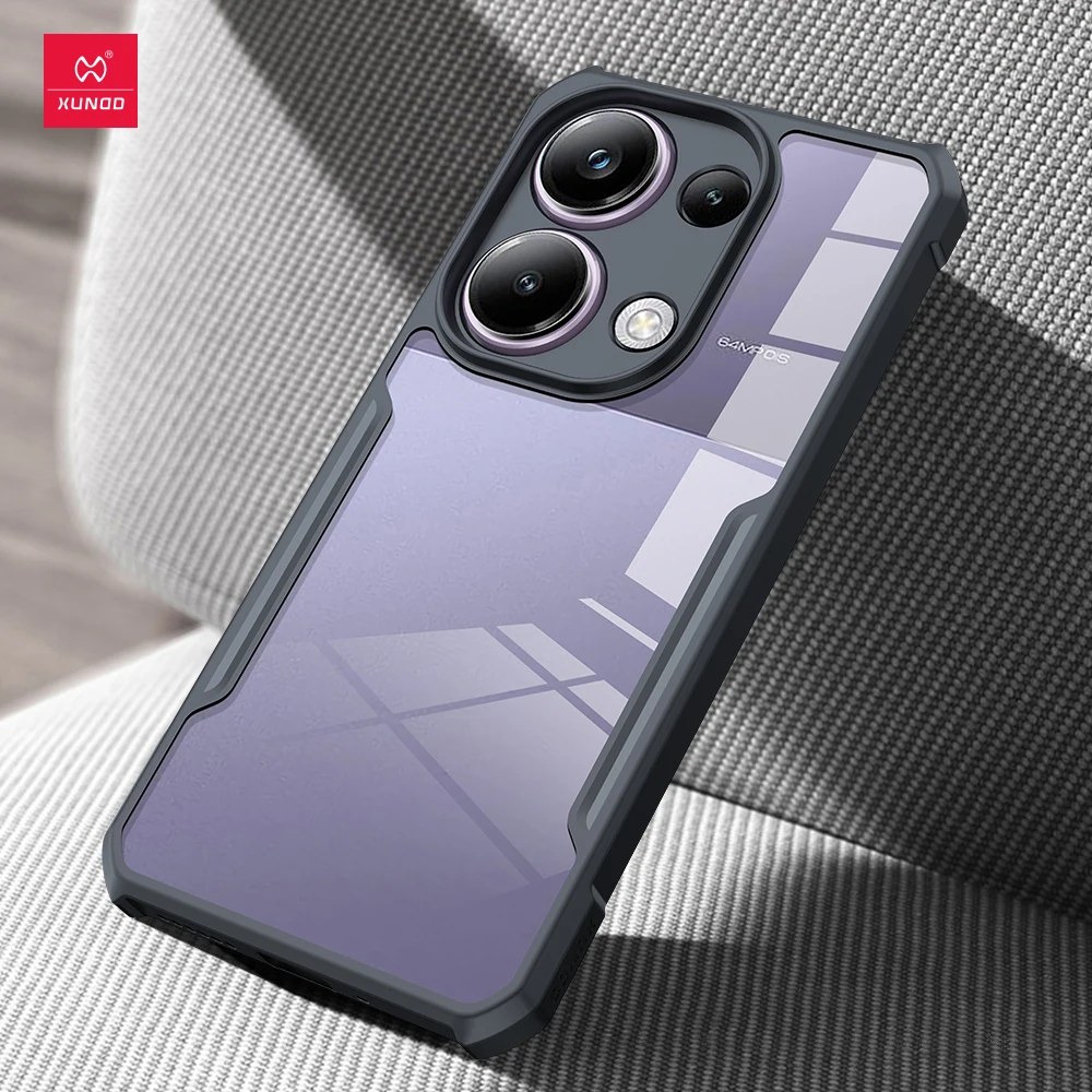 Xundd для POCO M6 Pro 4G чехол Противоударная подушка безопасности бампер защита