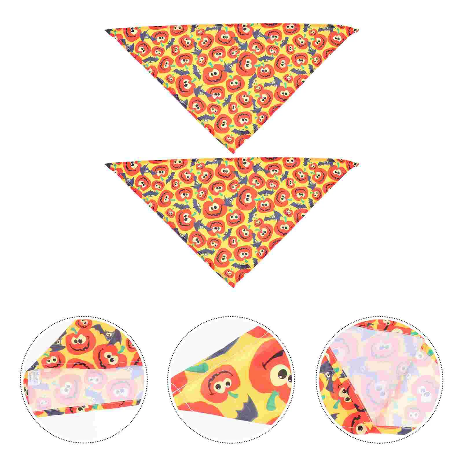 

2Pcs Cat Bandanas Triangle Scarves Props