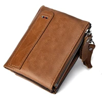 quality wallet men leather men retro wallets purse short male clutch leather wallet mens money bag