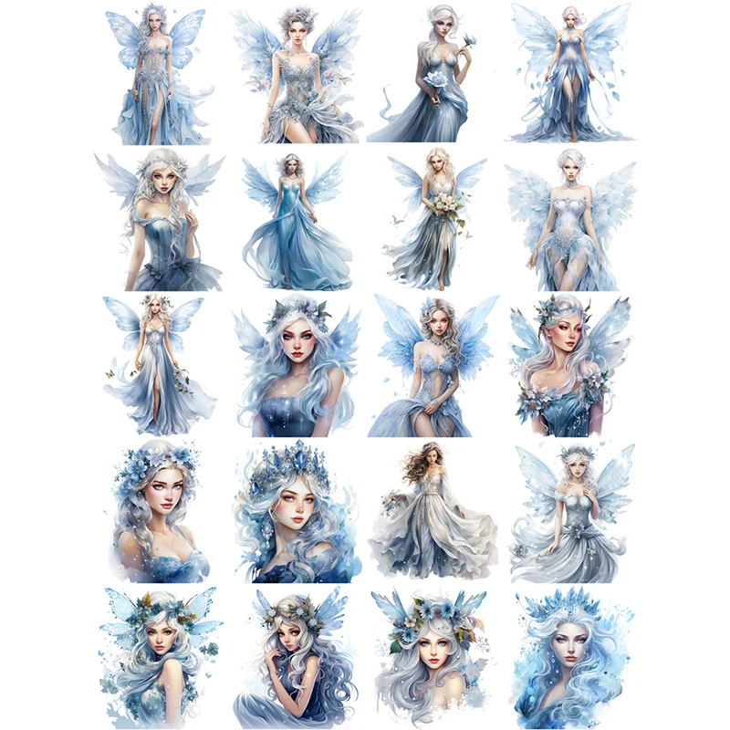 20 шт./упаковка декоративные наклейки лед и снег