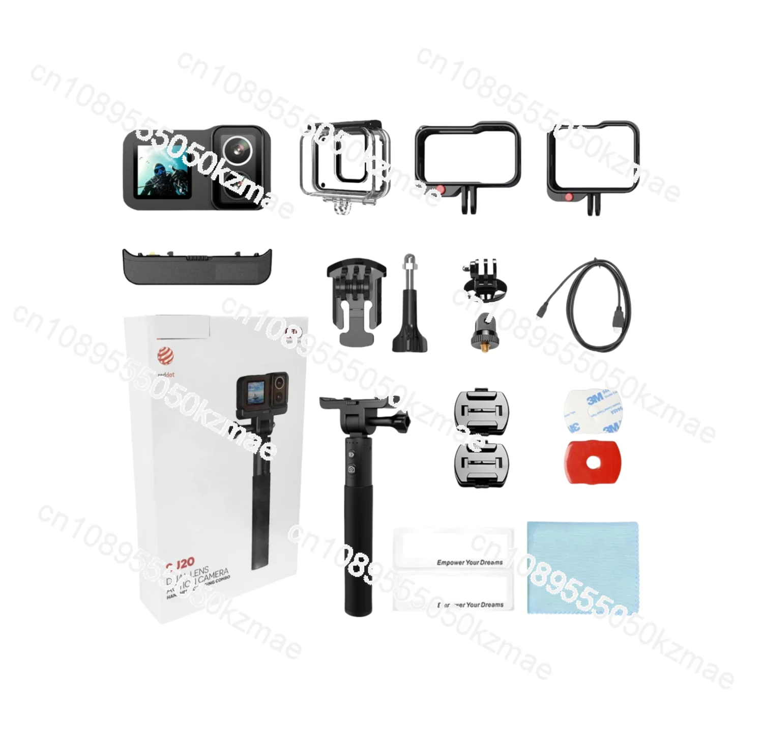 Фото В НАЛИЧИИ ДЛЯ SJCAM SJ20 Endurance Combo 4K Action, экшн-спорт для активного отдыха, поддерживает расширенный микрофон №1