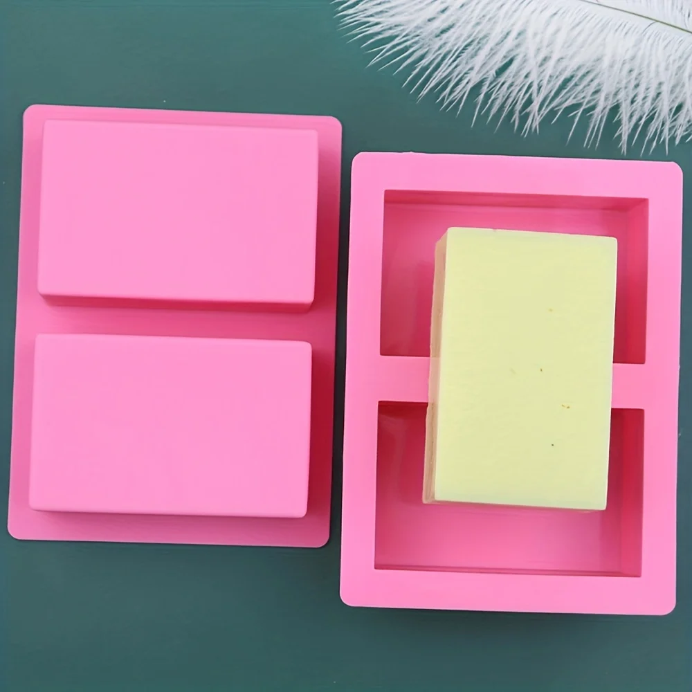 1 Шт. Прямоугольная Силиконовая Форма Для Изготовления Мыла И Свечей Толщина 4