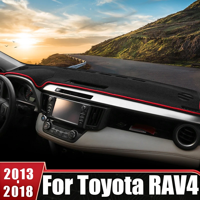 

Car Dashboard Cover Avoid Light Mats For Toyota RAV4 XA40 2013 2014 2015 2016 2017 2018 RAV 4 Sun Shade Carpets Non-slip Mat
