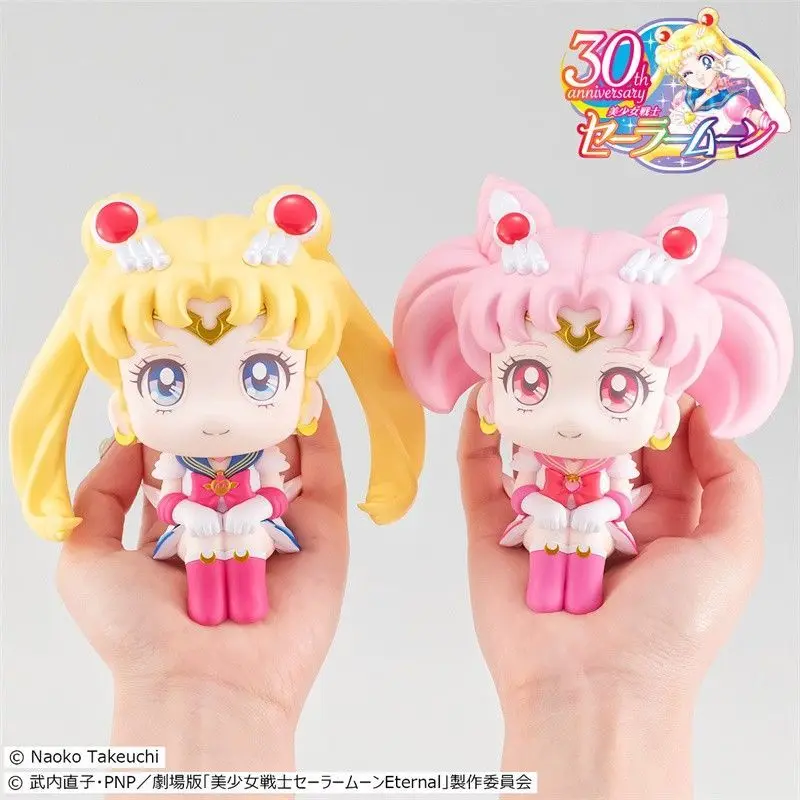 

12CM Anime Sailor Moon Collection PVC Chibiusa Cute Tsukino Usagi Action Figure Doll Model Toys Gifts