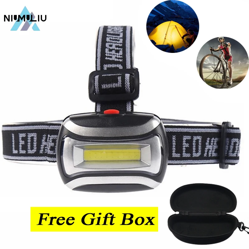 Pack Mini Cob Led Headlamp Waterproof Headlight Head Torch Lanterna For Outdoor Camping Night Fishing Light Riding