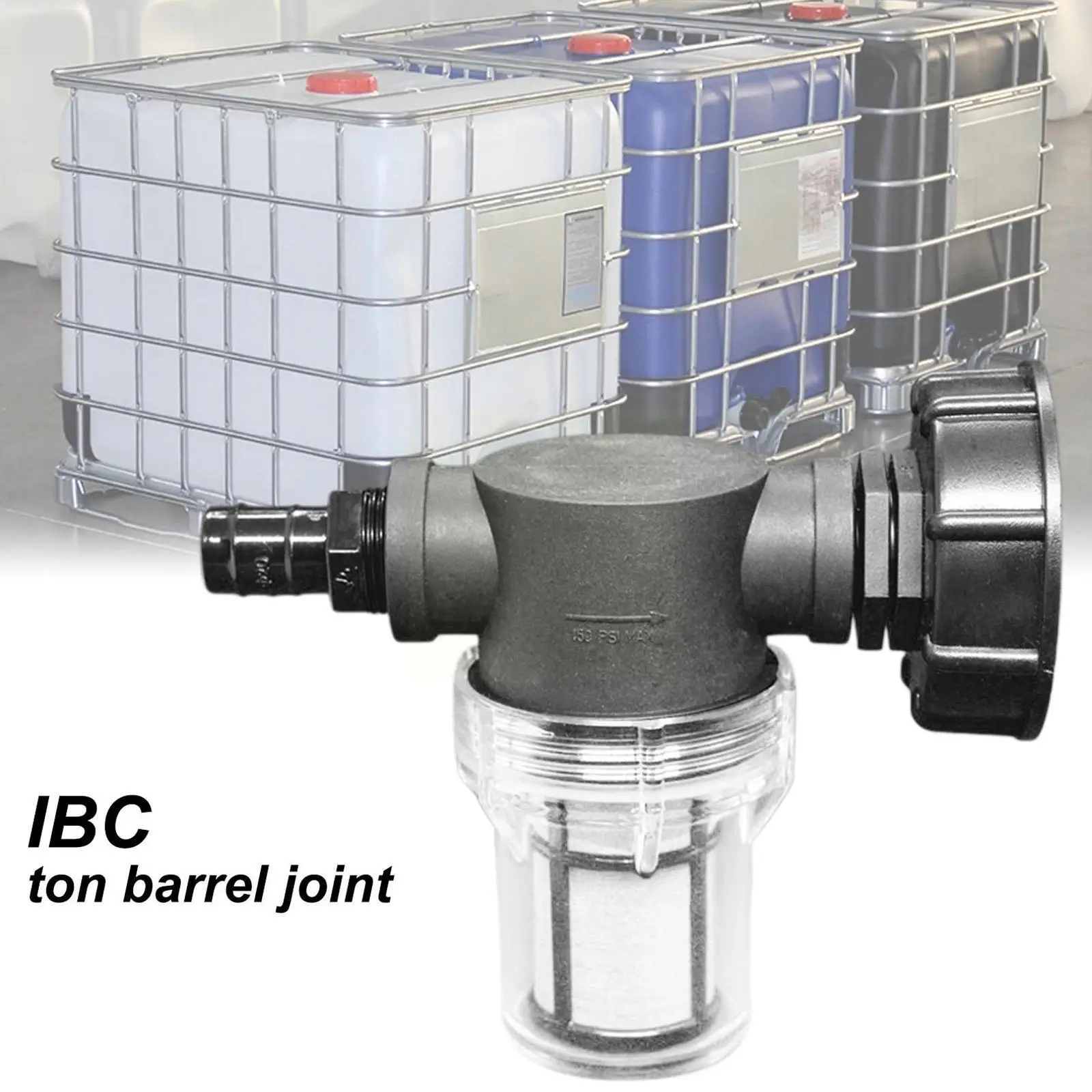 

Garden Water Ball Valve 4-6 Ton Bucket Filter With IBC Ton Barrel Adapter Garden Connector Joint Hose Connector Non-toxic X3N9