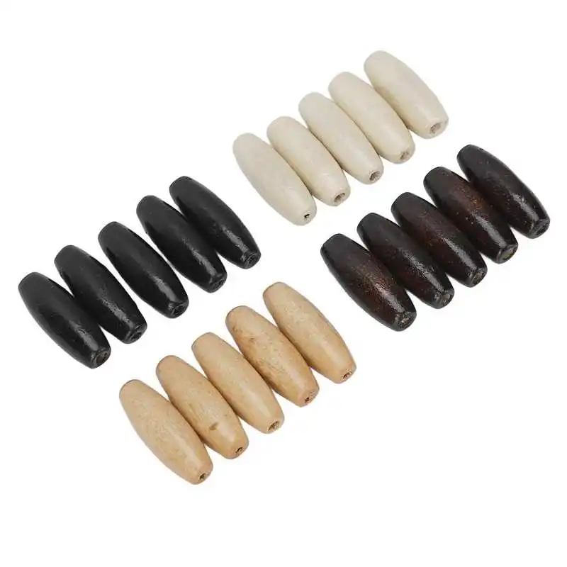 

Aftershave For Men 20pcs Olive Shaped Beard Bead Wood Dreadlocks Bead Pendant for Hair Braiding Bracelet Necklace DIY