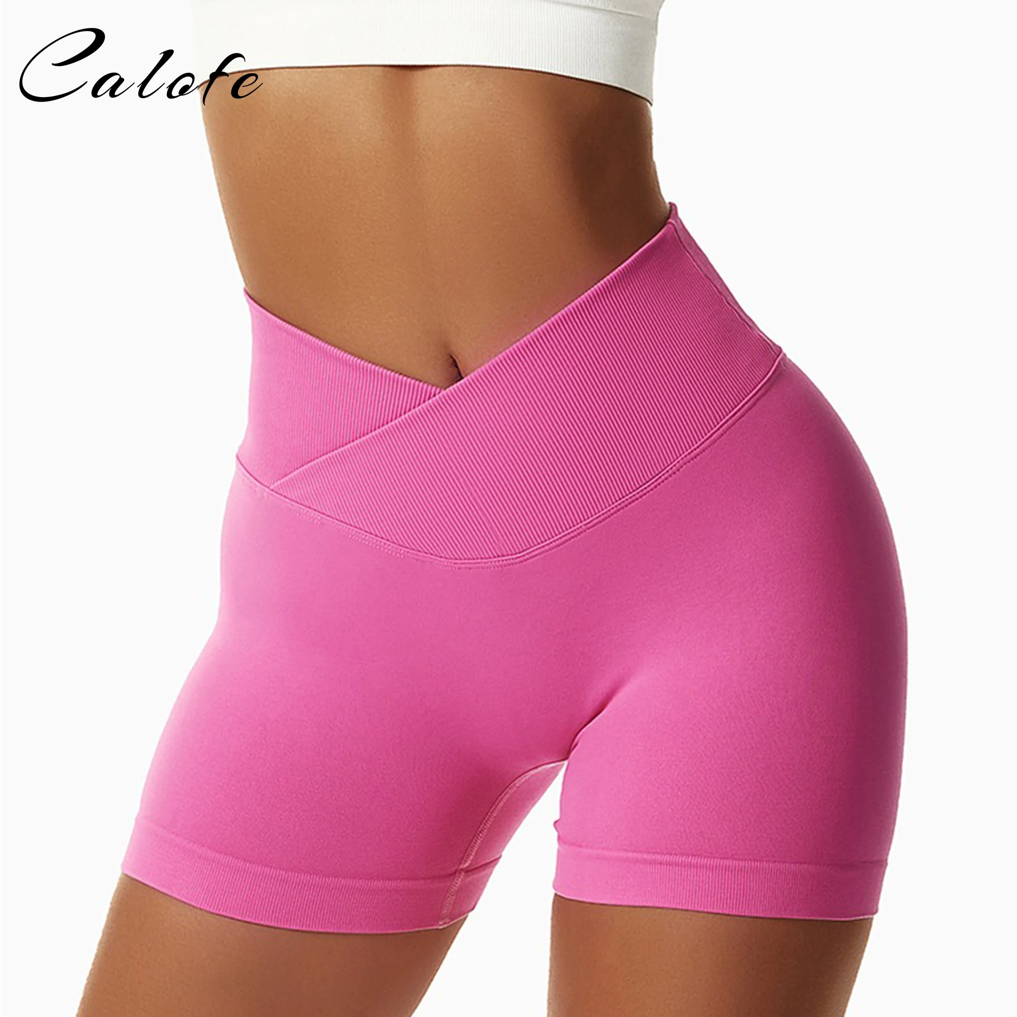 

Summer Seamless High Waist Yoga Shorts Elasticity Sports Leggings Women Breathable Cycling Shorts Buttock Lift Gym Shorts Women