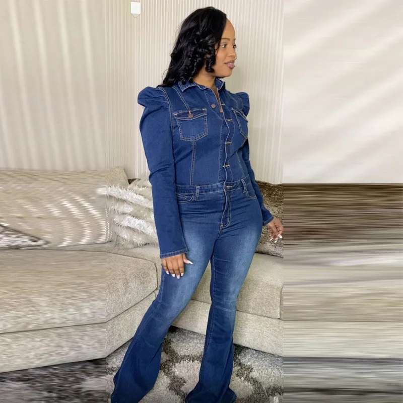 Women's Fashion Casual Slim-fit Jumpsuit Sexy Women's Bodysuit High Quality Wide Leg Jumpsuit